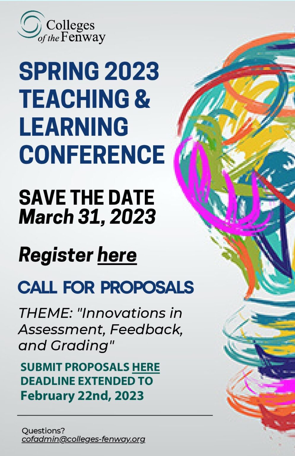 Spring 2023 Teaching & Learning Conference Colleges of the Fenway