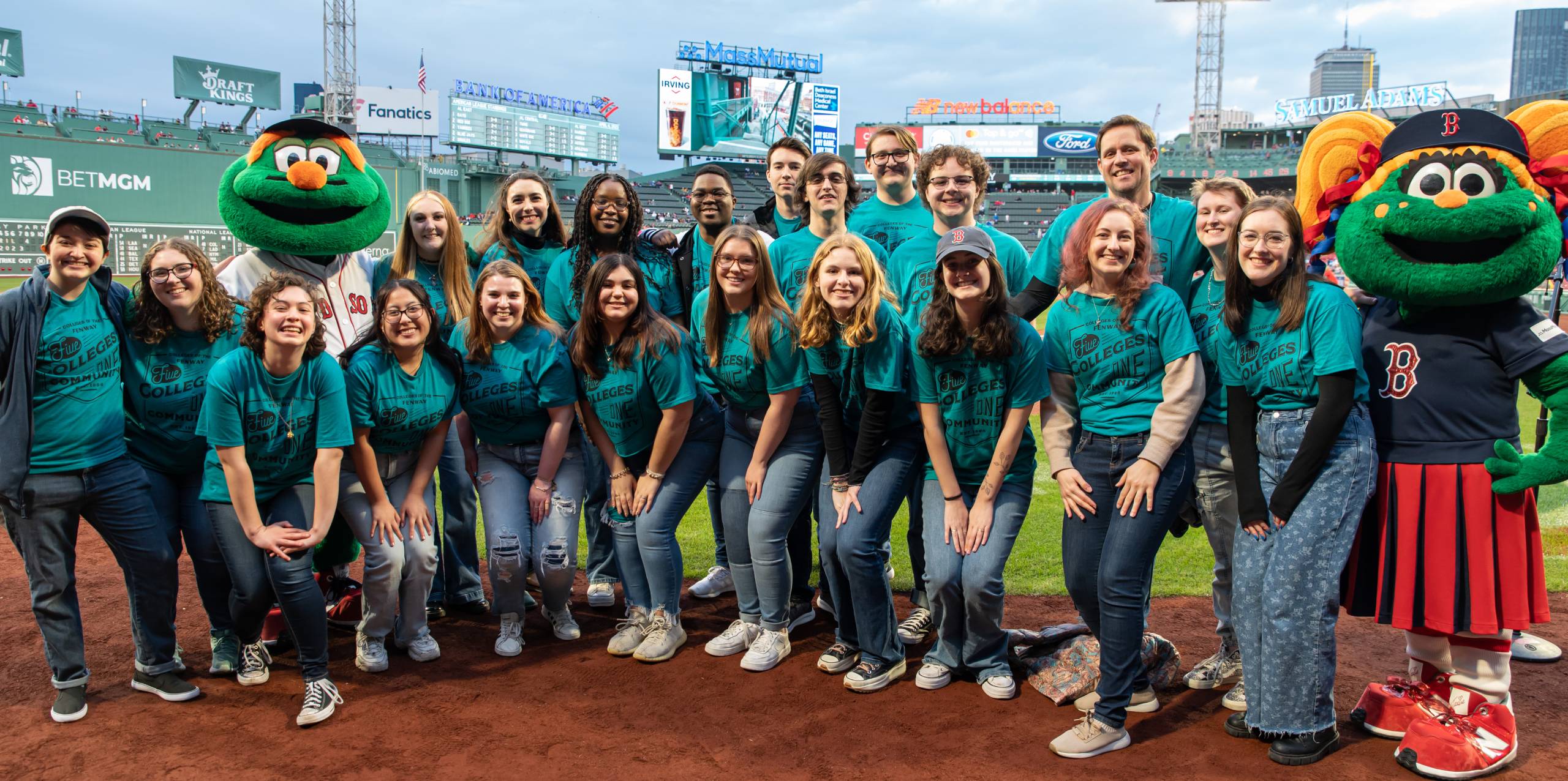 Students at Fenway Park